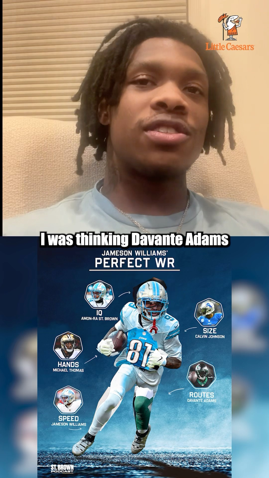 Jameson Williams builds his perfect WR ?